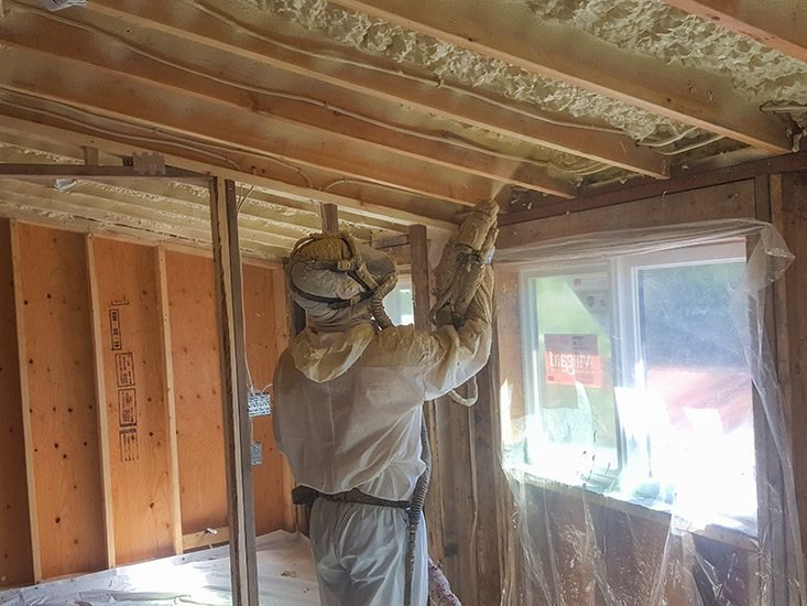 Spray foam insulation project in Terre Haute